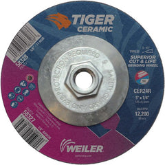 5X1/4 TIGER CERAMIC T27 GRIND WHL - USA Tool & Supply