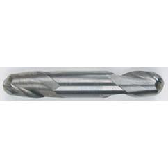 3/16 Dia. - 2 OAL - Solid Carbide - Bright - Ball Nose DE EM-2 FL - USA Tool & Supply