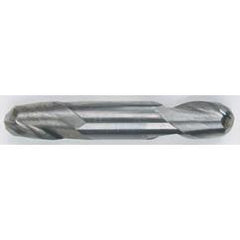 3/32 Dia. - 1-1/2 OAL - Solid Carbide - TiAlN-Ball Nose DE EM-2 FL - USA Tool & Supply