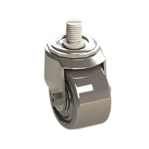 E.R. Wagner - 3" Diam x 1-3/4" Wide x 3-3/4" OAH Stem Mount Swivel Caster - Phenolic, 500 Lb Capacity, Roller Bearing, 3/4-10 x 1" Threaded Stem - USA Tool & Supply