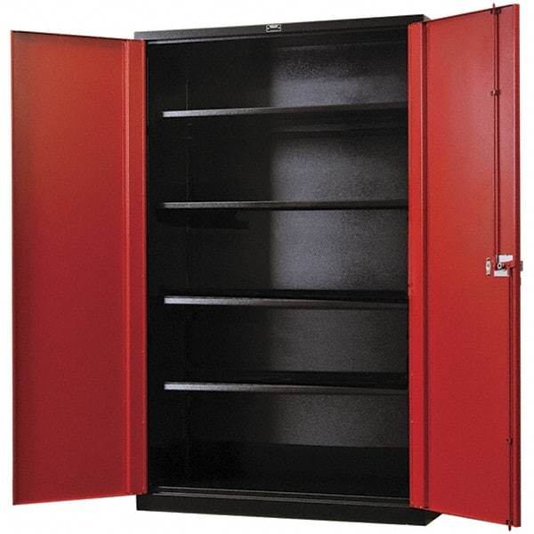 Hallowell - Steel Workbench & Workstation Cabinet - 24" Deep, 78" High, Use with Fort Knox Modular Utility Storage & Workbench System - USA Tool & Supply