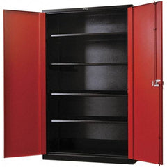 Hallowell - Steel Workbench & Workstation Cabinet - 24" Deep, 78" High, Use with Fort Knox Modular Utility Storage & Workbench System - USA Tool & Supply