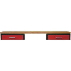 Hallowell - Flat Workbench & Workstation Top - 24" Deep, Use with Fort Knox Modular Utility Storage & Workbench System - USA Tool & Supply