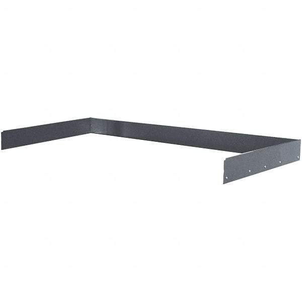 Hallowell - Workbench & Workstation Back and End Stop Kit - 30" Deep, 4-1/2" High, Use with Heavy-Duty Adjustable Leg Workbenches - USA Tool & Supply
