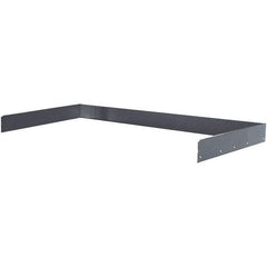 Hallowell - Workbench & Workstation Back and End Stop Kit - 30" Deep, 4-1/2" High, Use with Heavy-Duty Adjustable Leg Workbenches - USA Tool & Supply