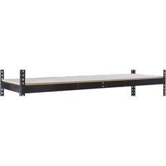 Hallowell - 48" Wide, 5/8 High, Open Shelving Accessory/Component - 48" Deep, Use with Black Rivetwell Double Rivet Boltless Shelving - USA Tool & Supply