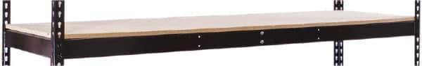 Hallowell - 72" Wide, 5/8 High, Open Shelving Accessory/Component - 24" Deep, Use with Black Rivetwell Double Rivet Boltless Shelving - USA Tool & Supply