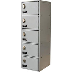 Hallowell - 5 Door, 5 Tier, Mobile Device Locker - USA Tool & Supply