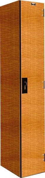 Hallowell - 1 Door, 1 Tier, Premium Wardrobe Lockers - USA Tool & Supply
