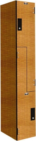 Hallowell - 2 Door, 2 Tier, Phenolic Z-Locker - USA Tool & Supply