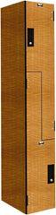 Hallowell - 2 Door, 2 Tier, Phenolic Z-Locker - USA Tool & Supply