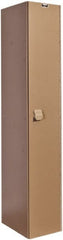 Hallowell - 1 Door, 1 Tier, Solid Plastic Locker - USA Tool & Supply