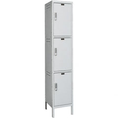 Hallowell - 3 Door, 3 Tier, Charging Station Locker - USA Tool & Supply