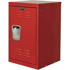 Hallowell - 1 Door, 1 Tier, Kid & Teen Lockers - USA Tool & Supply