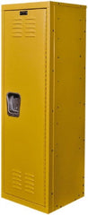Hallowell - 1 Door, 1 Tier, Kid & Teen Lockers - USA Tool & Supply