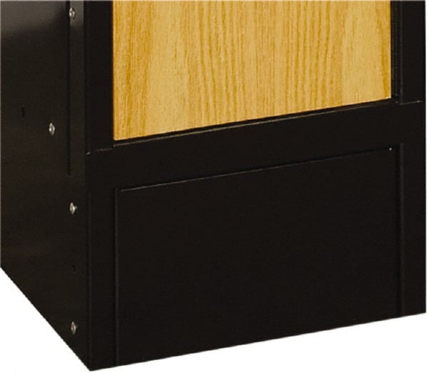 Hallowell - 12" Wide x 6" High, Locker Closed Front Base - USA Tool & Supply