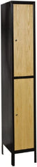 Hallowell - 2 Door, 2 Tier, Premium Wardrobe Lockers - USA Tool & Supply