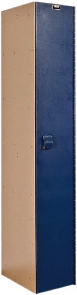 Hallowell - 1 Door, 1 Tier, Solid Plastic Locker - USA Tool & Supply