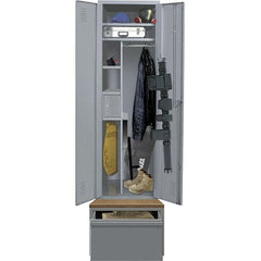 Hallowell - 1 Door, 1 Tier, Welded Locker - USA Tool & Supply