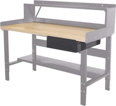 Hallowell - Workbench & Workstation Drawer - 24" Deep, 6" High, Use with Heavy-Duty Adjustable Leg Workbenches - USA Tool & Supply