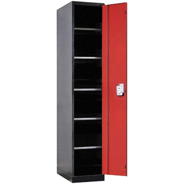 Hallowell - Steel Workbench & Workstation Locker - 24" Deep, 78" High, Use with Fort Knox Modular Utility Storage & Workbench System - USA Tool & Supply