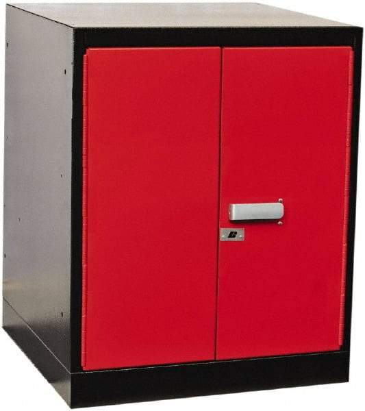 Hallowell - Steel Workbench & Workstation Pedestal - 24" Deep, 32" High, Use with Fort Knox Modular Utility Storage & Workbench System - USA Tool & Supply