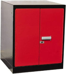 Hallowell - Steel Workbench & Workstation Pedestal - 24" Deep, 32" High, Use with Fort Knox Modular Utility Storage & Workbench System - USA Tool & Supply