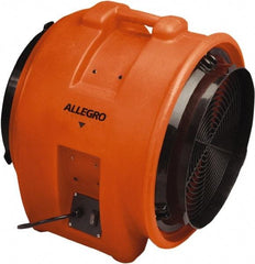 Allegro - 16" Inlet, Electric AC Axial Blower - 1 hp, 3,200 CFM (Free Air), 115 Max Voltage Rating - USA Tool & Supply