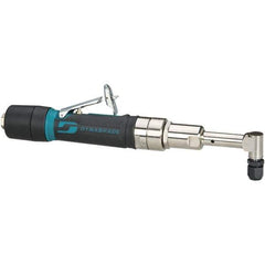 Dynabrade - 1/4" Collet, Angle Handle, Air Angle Die Grinder - 3,200 RPM, Rear Exhaust, 26 CFM, 0.4 hp, 90 psi, 1/4 NPT Inlet - USA Tool & Supply