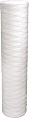 Value Collection - 4-1/2" OD, 50µ, Polypropylene String-Wound Cartridge Filter - 20" Long, Reduces Dirt & Rust - USA Tool & Supply