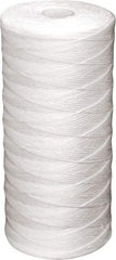 Value Collection - 4-1/2" OD, 25µ, Polypropylene String-Wound Cartridge Filter - 20" Long, Reduces Sediments - USA Tool & Supply