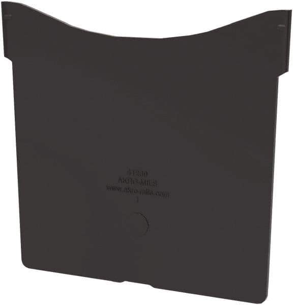 Akro-Mils - 4.7" Wide x 4.3" High, Black Bin Divider - Use with Akro-Mils - 30230 - USA Tool & Supply