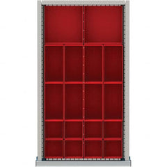 LISTA - 18-Compartment Drawer Divider Layout for 2.17" High Drawers - USA Tool & Supply