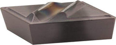 Hertel - IPGR52, HC225 Grade Carbide Profiling Insert - TiN Finish, 55° Incl Angle, Parallelogram, 0.375" Side Length, 1/8" Thick, 1/32" Corner Radius, 1/4" Inscribed Circle - USA Tool & Supply