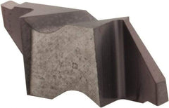 Hertel - 062IG Grade HC225, 1.57mm Cutting Width Carbide Grooving Insert - 0.11" Max Depth of Cut, Left Hand, .005 to .010" Corner Radius, TiAlN Finish - USA Tool & Supply