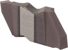 Hertel - 062IGD Grade HC225, 1.57mm Cutting Width Carbide Grooving Insert - 0.14" Max Depth of Cut, Right Hand, .005 to .010" Corner Radius, TiAlN Finish - USA Tool & Supply