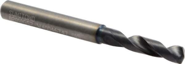 Sumitomo - #7 135° Solid Carbide Screw Machine Drill Bit - TiAlCr/TiSi Finish, 0.9843" Flute Length, 2.5591" OAL - USA Tool & Supply