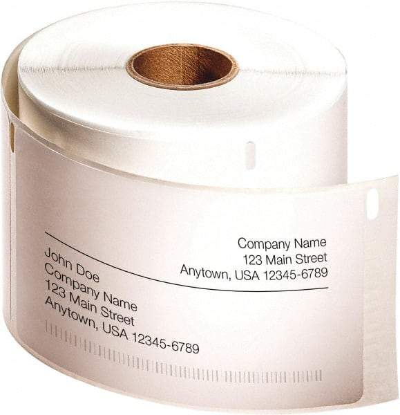 Dymo - 4" Long, White Label Printer Cartridge - For DYMO LabelWriter Printers - USA Tool & Supply