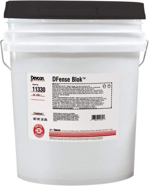 Devcon - 30 Lb Pail Two Part Epoxy - 25 min Working Time, 2,616 psi Shear Strength - USA Tool & Supply