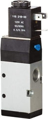 ARO/Ingersoll-Rand - 1/4" Inlet x 1/4" Outlet, Single Solenoid Actuator, Spring Return, 2 Position, Body Ported Solenoid Air Valve - 24 VDC Input, 0.7 CV, 3 Way, 115 psi, 122° Max Temp, 15° Min Temp - USA Tool & Supply