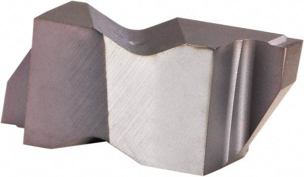 Kennametal - 3M220NG K Grade KCU25, 2.2mm Cutting Width Carbide Grooving Insert - 2.39mm Max Depth of Cut, Right Hand, 0.19mm Corner Radius, AlTiN Finish - USA Tool & Supply