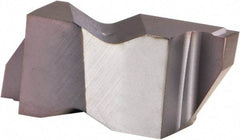 Kennametal - 3M220NG K Grade KCU25, 2.2mm Cutting Width Carbide Grooving Insert - 2.39mm Max Depth of Cut, Right Hand, 0.19mm Corner Radius, AlTiN Finish - USA Tool & Supply