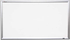 Ability One - 2" High x 40" Wide Porcelain on Steel Magnetic Marker Board - Porcelain, 64" Deep - USA Tool & Supply