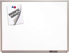 Ability One - 2" High x 53" Wide Erasable Melamine Marker Boards - Melamine, 77" Deep - USA Tool & Supply