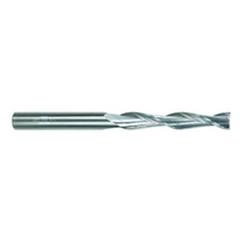 5/16 Dia. x 4 Overall Length 2-Flute Square End Solid Carbide SE End Mill-Round Shank-Center Cut-TiN - USA Tool & Supply