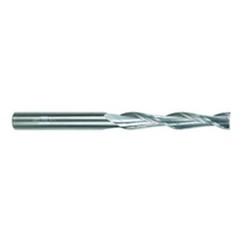1/2 Dia. x 6 Overall Length 2-Flute Square End Solid Carbide SE End Mill-Round Shank-Center Cut-Uncoated - USA Tool & Supply