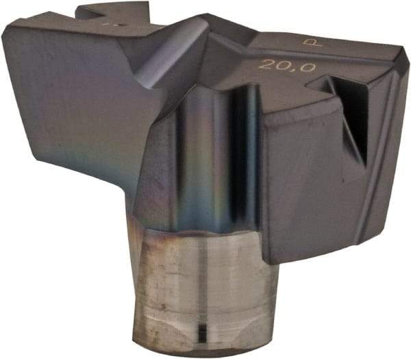 Iscar - Series FCP, 0.787" Diam Grade IC908 Replaceable Drill Tip - Carbide, TiAlN Finish, 20 Seat Size, Through Coolant - USA Tool & Supply