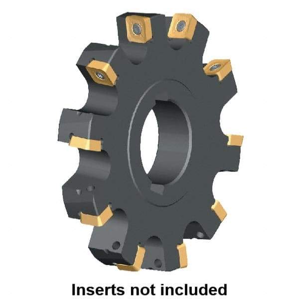 Kennametal - Arbor Hole Connection, 0.3587" Cutting Width, 2.571" Depth of Cut, 200mm Cutter Diam, 1.9685" Hole Diam, 13 Tooth Indexable Slotting Cutter - KSSS Toolholder, SP.T 10T3.. Insert, Right Hand Cutting Direction - USA Tool & Supply