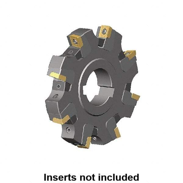 Kennametal - Arbor Hole Connection, 0.359" Cutting Width, 1.0185" Depth of Cut, 100mm Cutter Diam, 1.2598" Hole Diam, 6 Tooth Indexable Slotting Cutter - KSSM Toolholder, SP.T 10T3.. Insert, Right Hand Cutting Direction - USA Tool & Supply