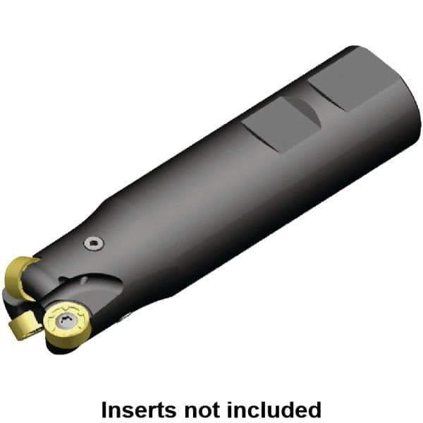 Kennametal - 32mm Cutting Diam, 32mm Shank Diam, 1.26" Max Depth of Cut, Straight Shank Indexable Copy End Mill - 3 Inserts, RN.J 1204M0.. Insert, KDR Toolholder, Through Coolant - USA Tool & Supply